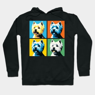 West Highland White Terrier Pop Art - Dog Lover Gifts Hoodie